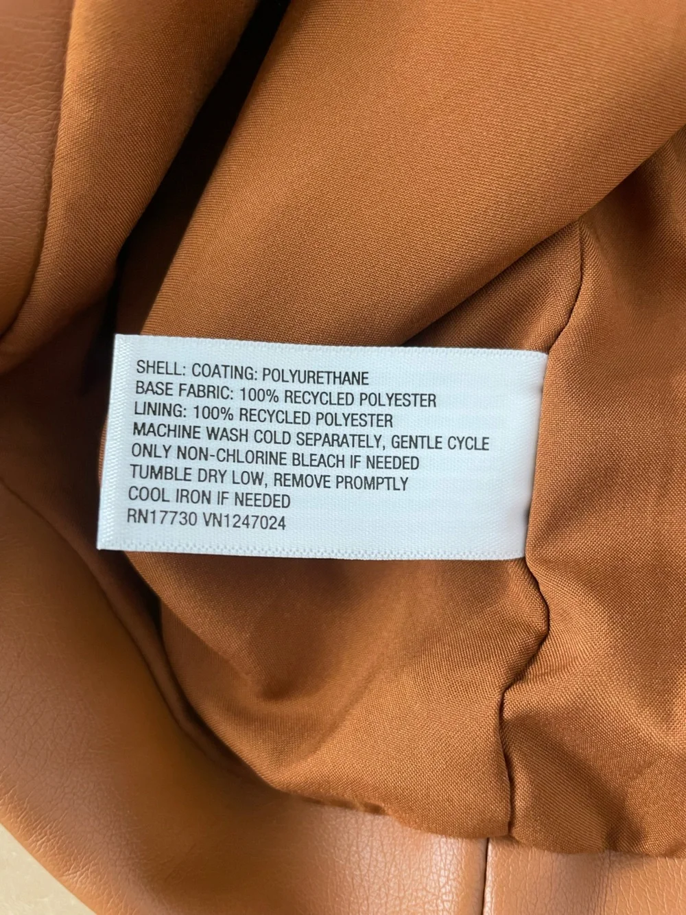 Faux Leather Mini Skirt Brown Vegan Leather Cowgirl Straight Zip NWT A New Day